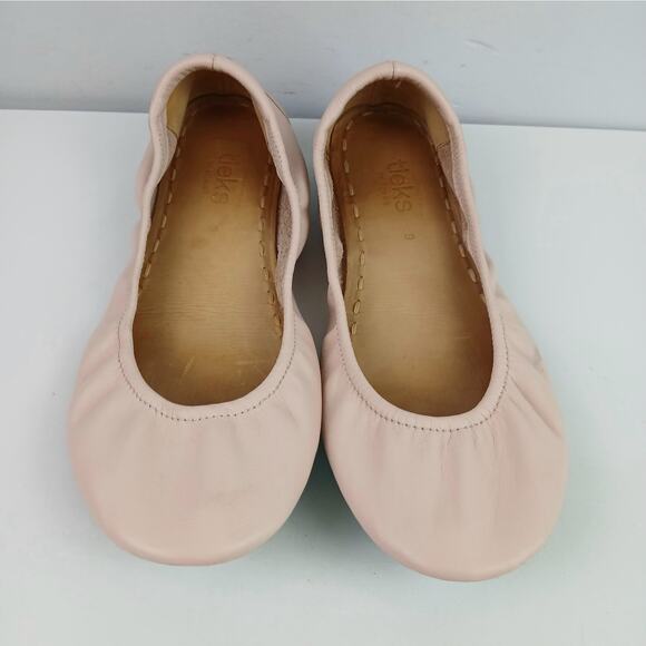 Tieks by Gavrieli SZ 9 Nappa Leather Ballet Flats In Ballerina Pink - Picture 6 of 10